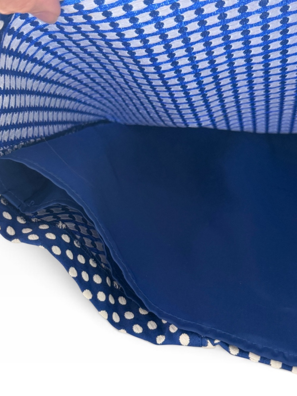 NEW Laundry Polka Dot A-Line Mini Skirt in a Royal Navy & White Polkadot Sz 4 - Picture 5 of 11